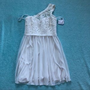 NWT David’s Bridal One Shoulder Dress